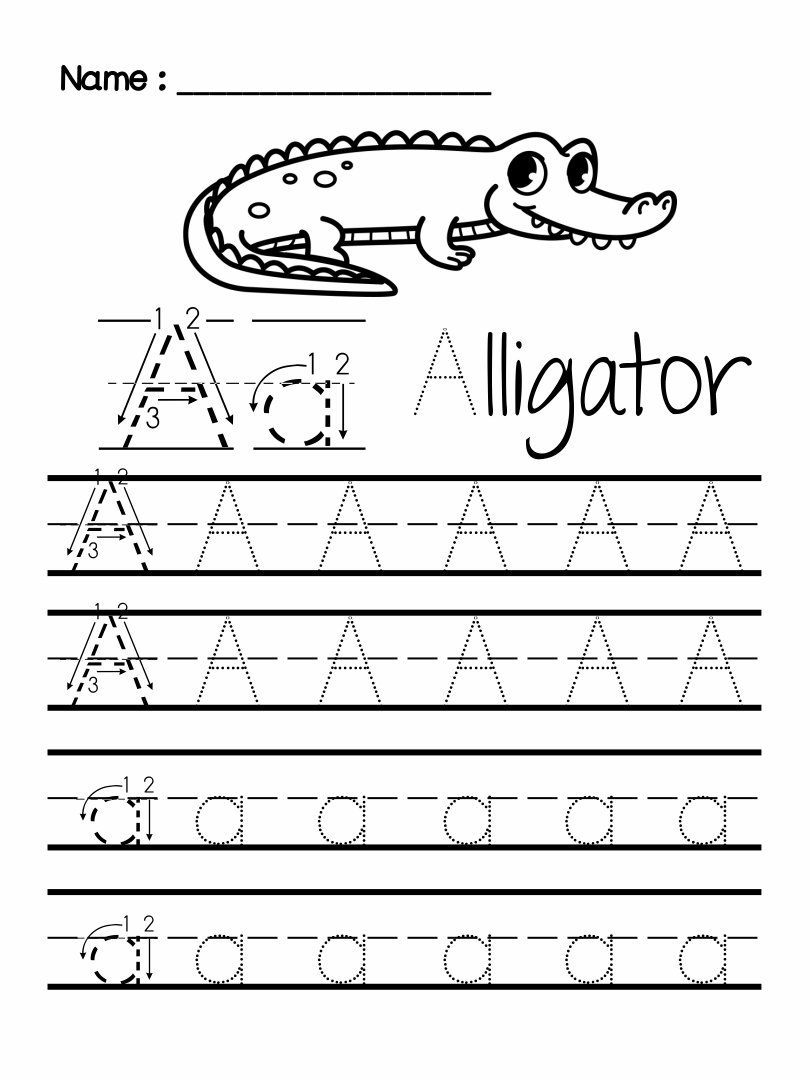 Free Letter Tracing Worksheets For Pre K