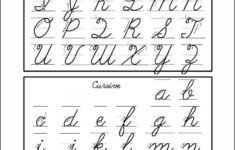 5 Best Free Printable Cursive Letters - Printablee