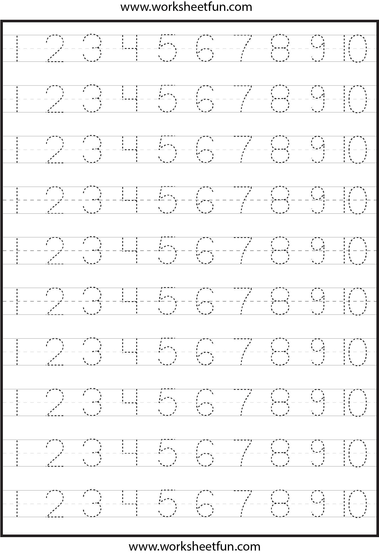Free Printable Tracing Numbers 1 100 Worksheets Pdf