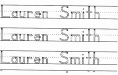 6 Best Images Of Your Name Tracing Printable Worksheets regarding Name Tracing Letters