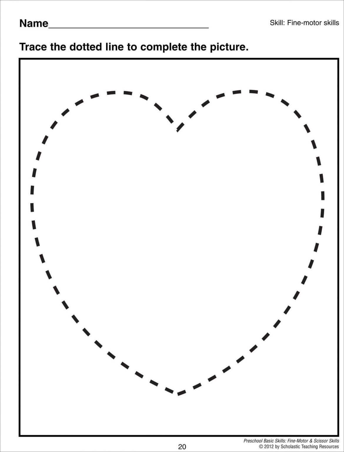 Heart Tracing Worksheet