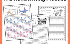 A-Z Handwriting Practice No Prep Worksheets For Learning Letters for Letter Tracing Resources