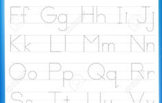 Alphabet Letters Tracing Worksheet With All Alphabet Letters