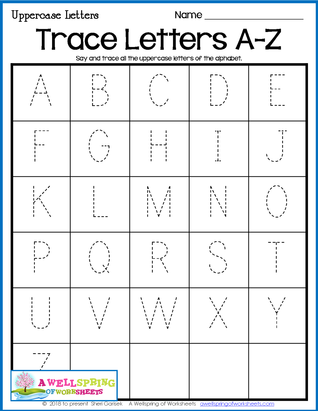 upper and lowercase alphabet tracing worksheets