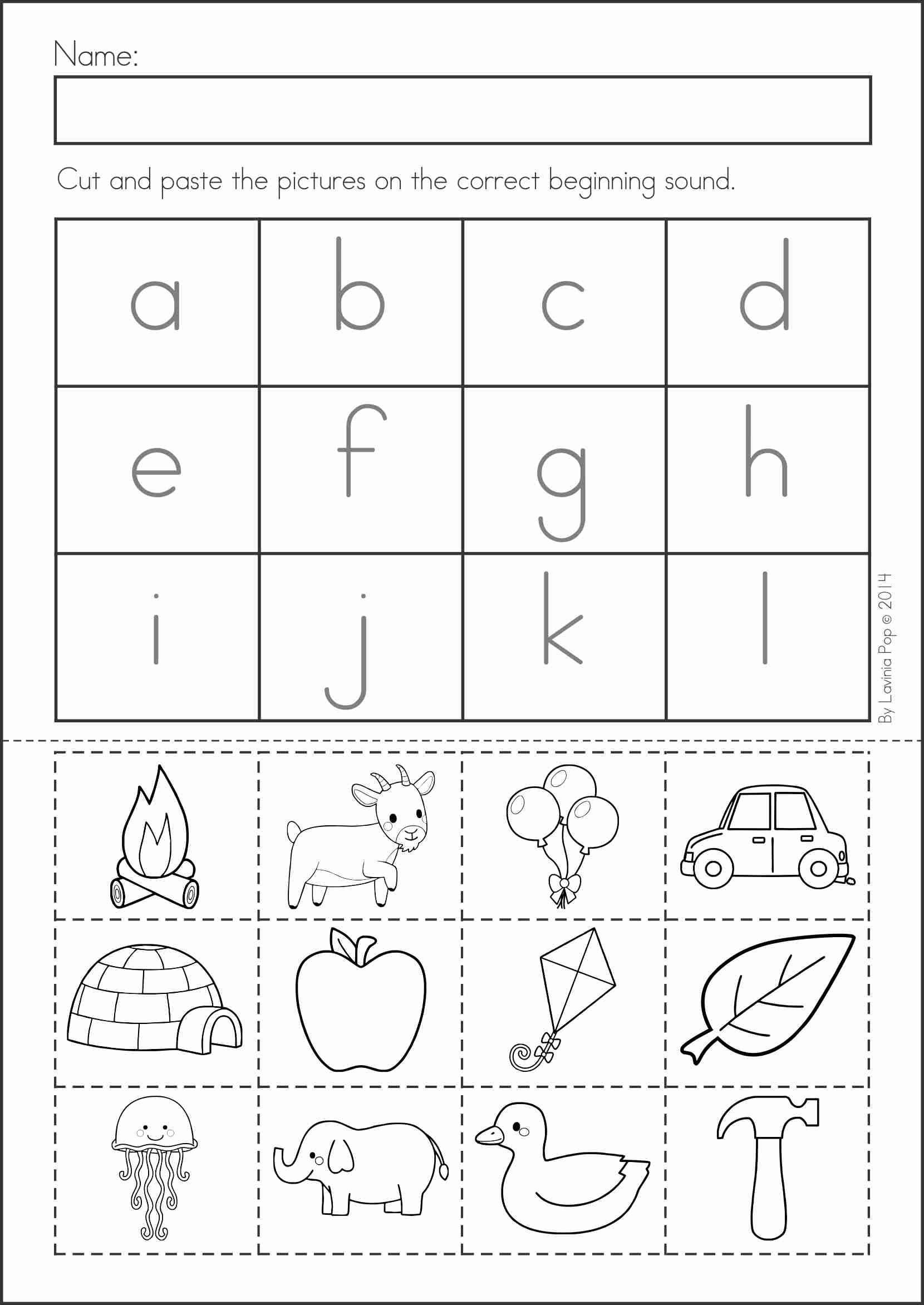 preschool worksheets fill in letter free kindergarten worksheets ...