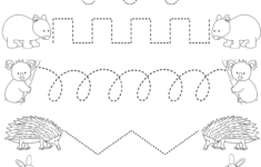 Australian Animals Tracing Lines Activity For Early Years