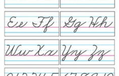 Basic Alphabet Zaner-Bloser Cursive