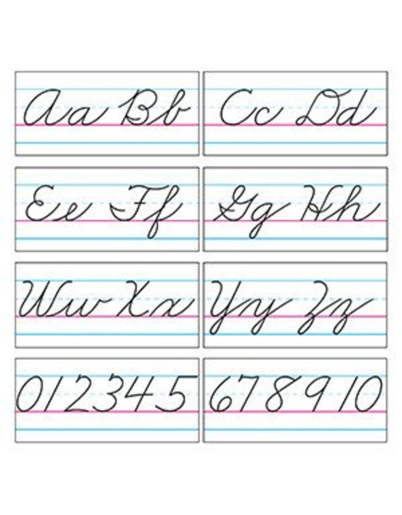 Cursive Alphabet Zaner Bloser AlphabetWorksheetsFree