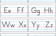 Basic Alphabet Zaner-Bloser Manuscript Bulletin Board Set