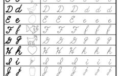 Capital And Lowercase Letters Cursive