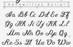 Capital And Lowercase Letters Cursive