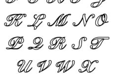 Classic Coloring Pages Alphabet Cursive Letters Free