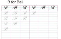 Cursive Captial Letter B Worksheet | Letter B Worksheets