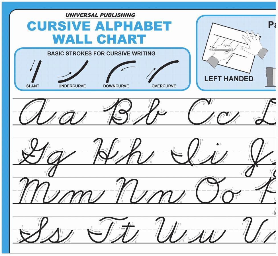 Cursive Chart Printable Printable World Holiday