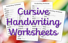 Cursive Handwriting Worksheets – Free Printable! | Mama Geek