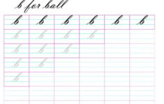 Cursive Small Letter B Worksheet | Cursive Small Letters