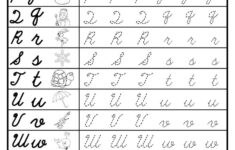 Cursive Uppercase And Lowercase Letter Tracing Worksheets