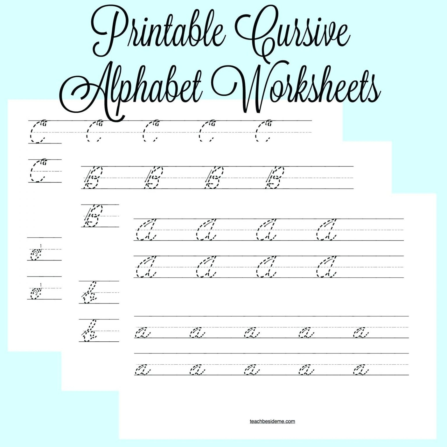 Cursive Letters Free Printable Worksheets