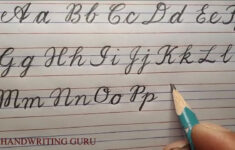 Cursive Writing Capital And Small Alphabets From A To Z For Beginners |  Cursive Writing With Pencil