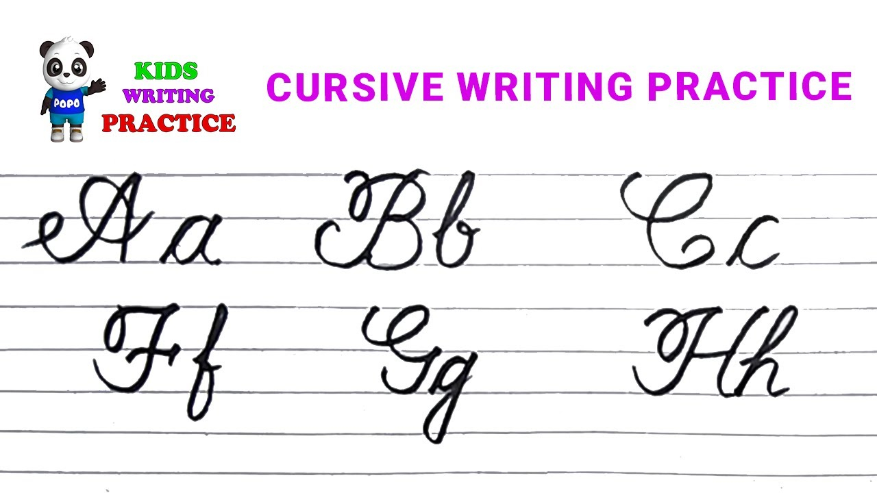 Cursive Letters Sheets