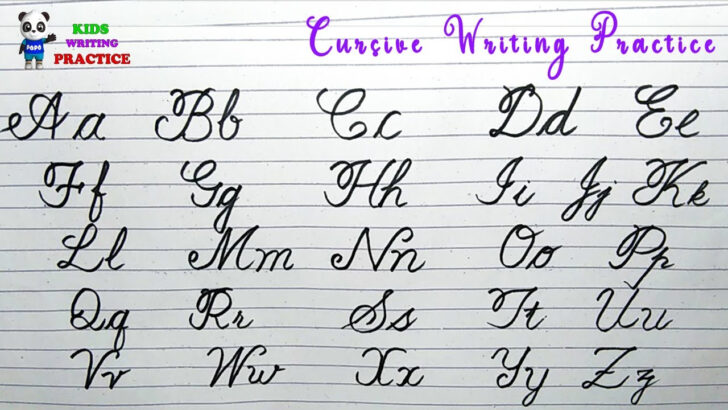 How To Write Cursive Writing A To Z