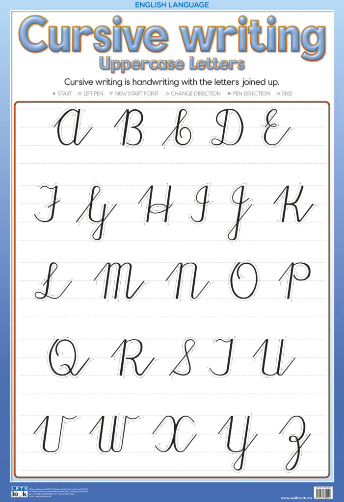 Cursive Alphabet Uk | AlphabetWorksheetsFree.com
