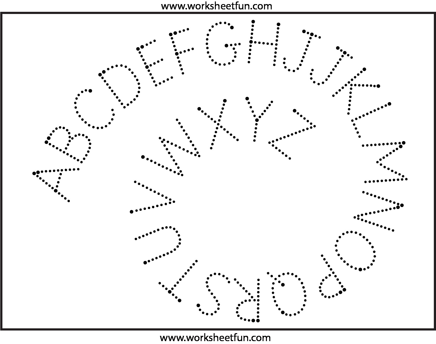 Cursive Alphabet Montessori AlphabetWorksheetsFree