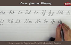 Cursive Writing | Writing Capital And Small Alphabets In