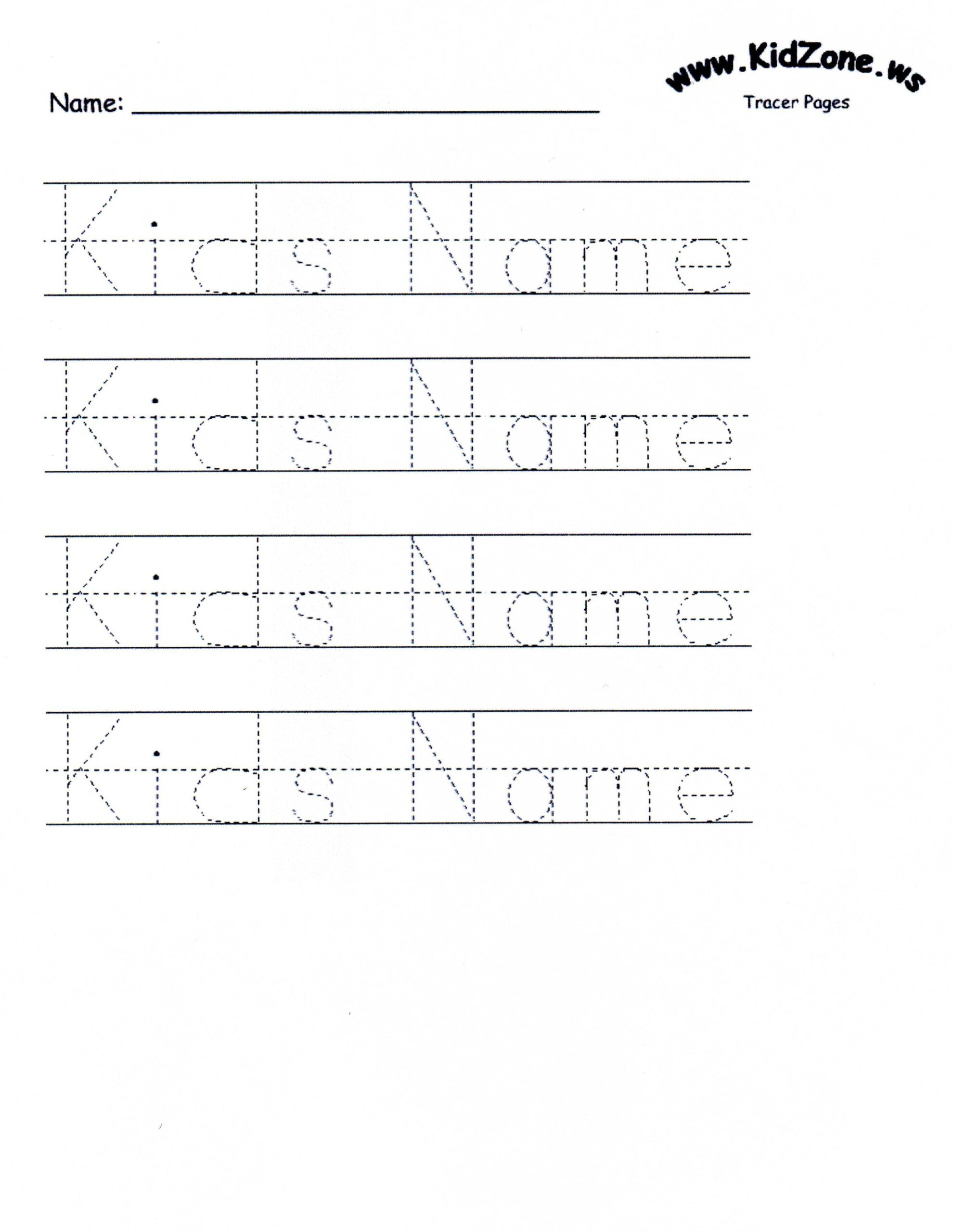 Custom Tracer Pages | Tracing Worksheets Preschool, Name with regard to Create A Name Tracing Sheet