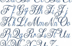 Diplomat Font - Machine Embroidery Font | Cursive Letters