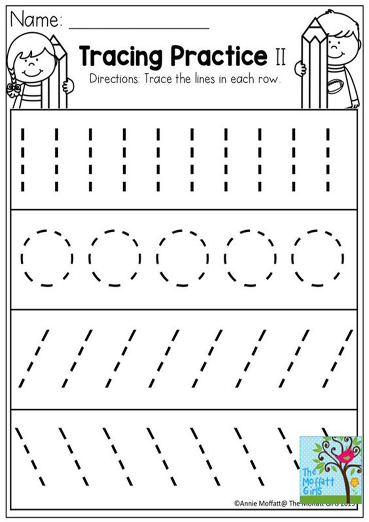 Tracing Straight Lines Worksheets For Preschool AlphabetWorksheetsFree