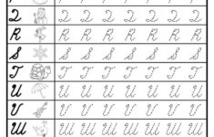 Free Cursive Uppercase Letter Tracing Worksheets