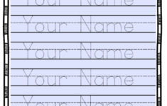 Free Editable Name Tracing Activity - Type Student Names And for Create A Name Tracing Printables