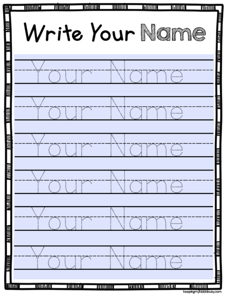 Free Editable Name Tracing Activity   Type Student Names And Regarding Tracing Your Name