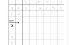 Free English Worksheets - Alphabet Writing (Small Letters