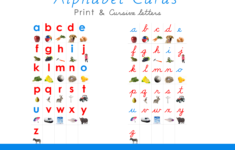 Free Montessori Alphabet Cards With Print And Cursive