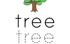 Free Preschool Tree Spelling Worksheet | Spelling Worksheets