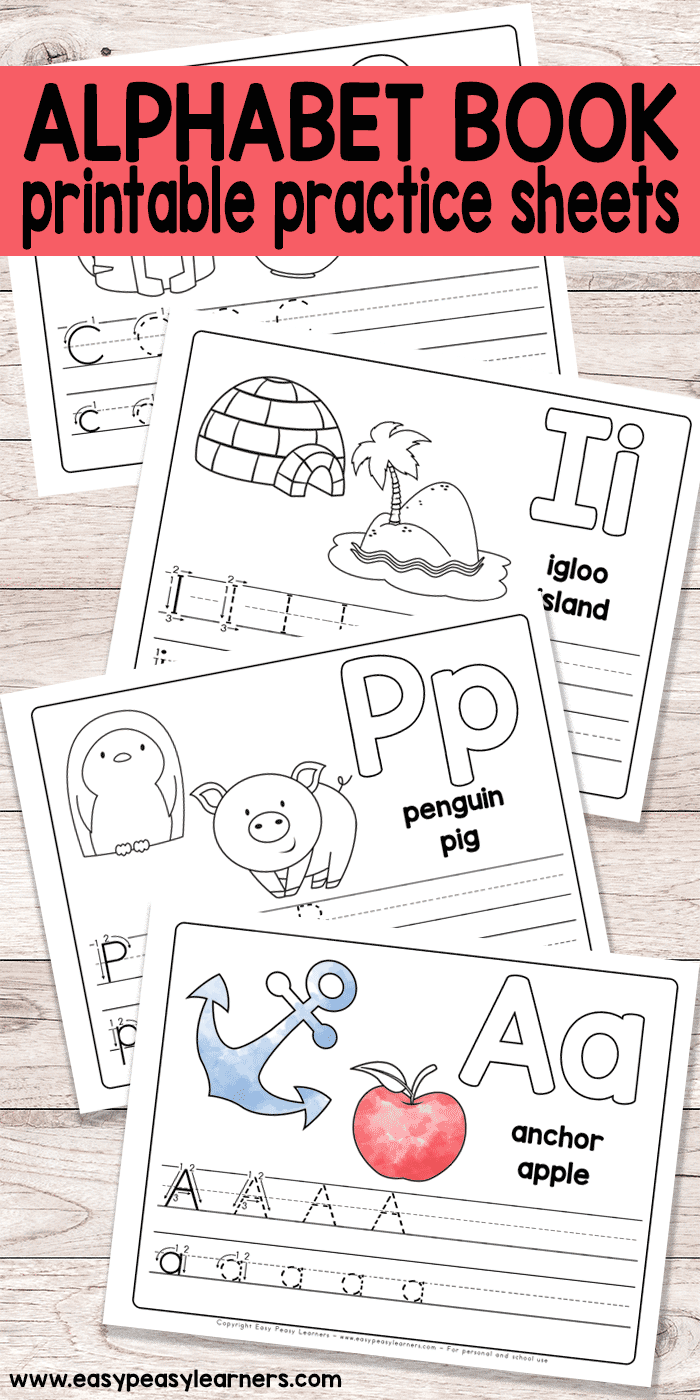 Free Printable Alphabet Book - Alphabet Worksheets For Pre-K intended for Letter S Worksheets Easy Peasy