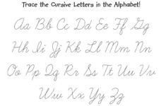 Free Printable Cursive Alphabet Handwriting Worksheets