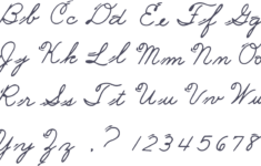 Free Printable Cursive Alphabet Letters Template To Print