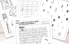 Free Printable Letter J Worksheets - Alphabet Worksheets pertaining to Letter J Worksheets Free