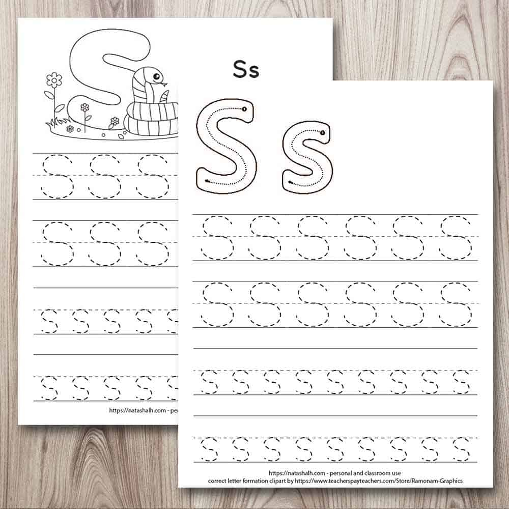 Free Printable Letter S Tracing Worksheets For Preschool regarding S Letter Tracing