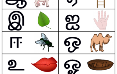 Free Printable Tamil Vowels Chart With Pictures - Uyir