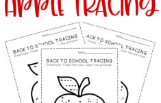 Free Printable Tracing Back To School Preschool Worksheets