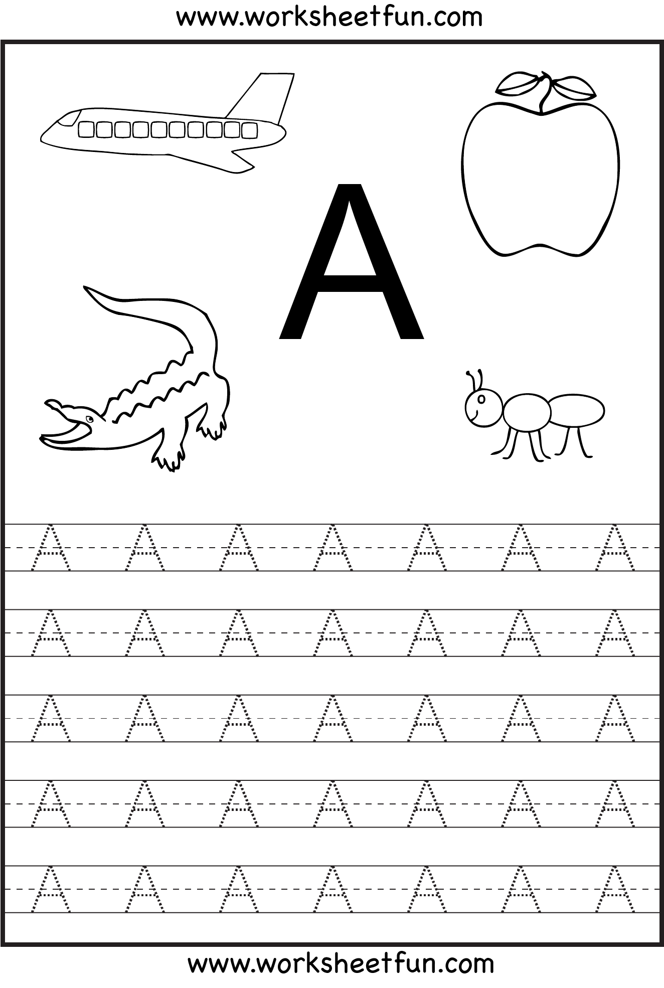 Free Printable Worksheets: January 2009 | Tracing Worksheets pertaining to Letter I Tracing Worksheets Preschool