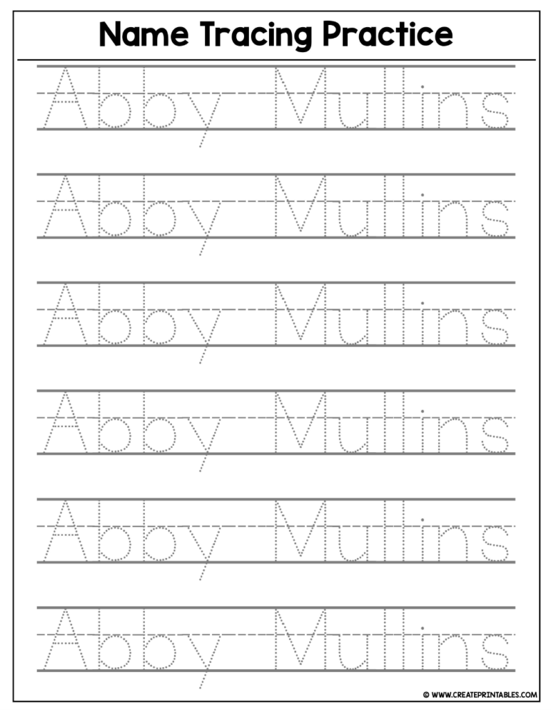 handwriting-worksheets-with-name-unitary