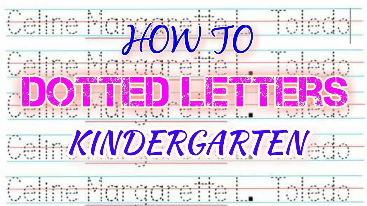 How To Make Dotted Letters (Tagalog ) inside Name Tracing Font On Word