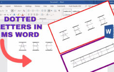 How To Make Tracing Letters In Microsoft Word | Dotted Letters In Ms Word