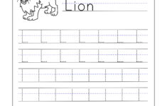 Incredible Letter Tracing Worksheets Image Ideas inside Letter L Tracing Worksheets Preschool