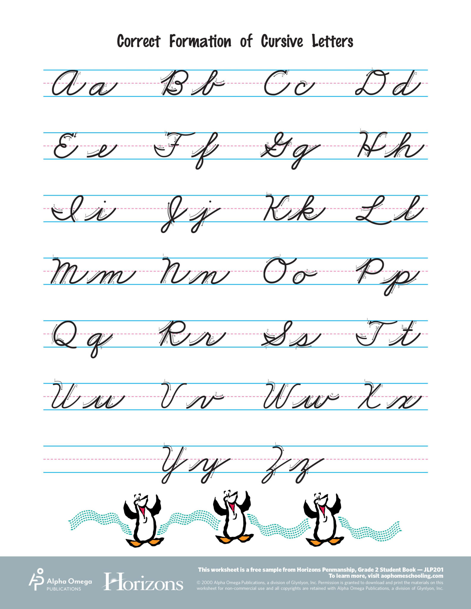 Interactive Cursive Letter Formation AlphabetWorksheetsFree